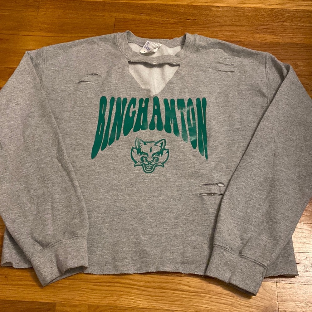 University of Binghamton custom crewneck